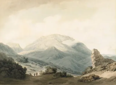 Mount Parnassus From The Road Between Livadia And Delphi