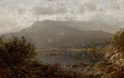Mountain Lake In The Blue Ridge Mountains