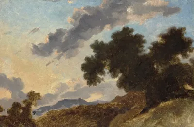 Mountain Landscape At Sunset