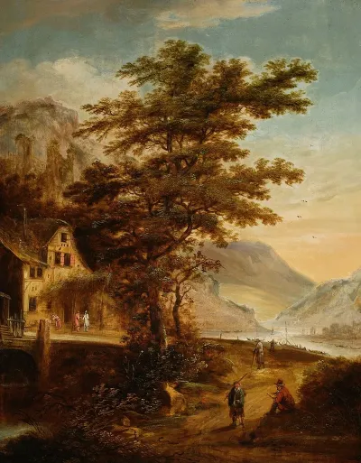 Mountain Landscape From The Rheinland