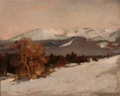 Mountain Landscape In Winter