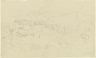 Mountain Landscape Near Olevano 2
