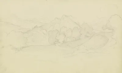 Mountain Landscape Near Olevano