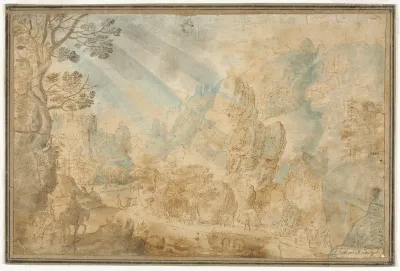 Mountain Landscape With Figures 2