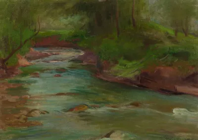 Mountain Stream In The Tatra Mountains Below Mt Nosal