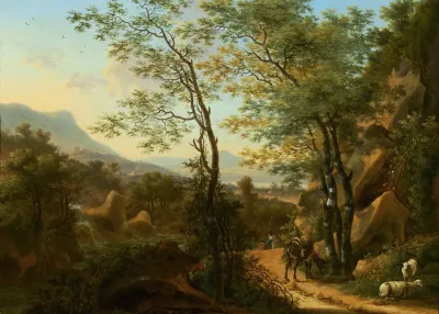Mountainous Landscape In Italy