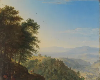 Mountainous Landscape Near Boppard Aan De Rijn