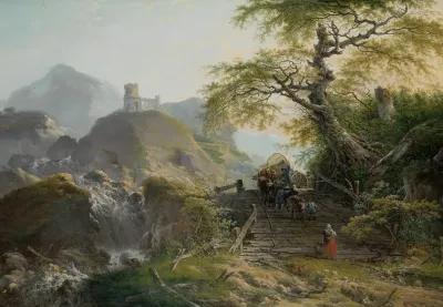 Mountainous Landscape Near Dusseldorf
