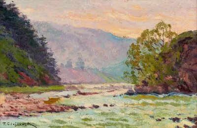 Mountainous Landscape With A River 2