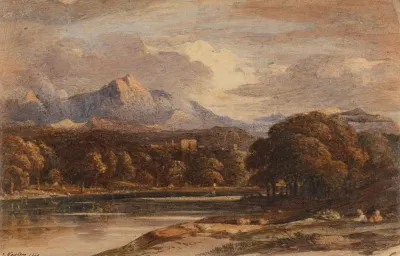Mountainous Landscape With Lake