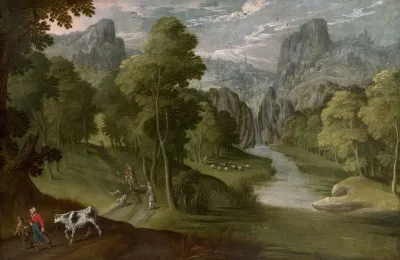 Mountainous Landscapes With Figures