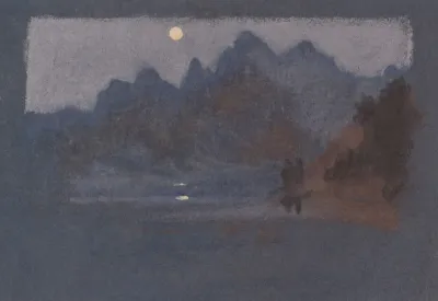Mountains In Moonlight