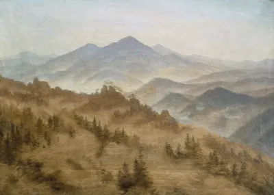 Mountains In The Rising Fog