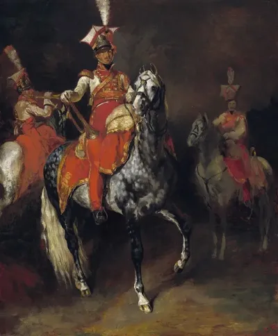 Mounted Trumpeters Of Napoleons Imperial Guard
