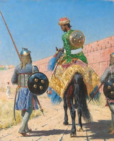 Mounted Warrior In Jaipur
