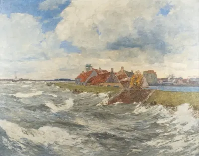 Mouth Of Maas At Willemstadt Facing Dordrecht