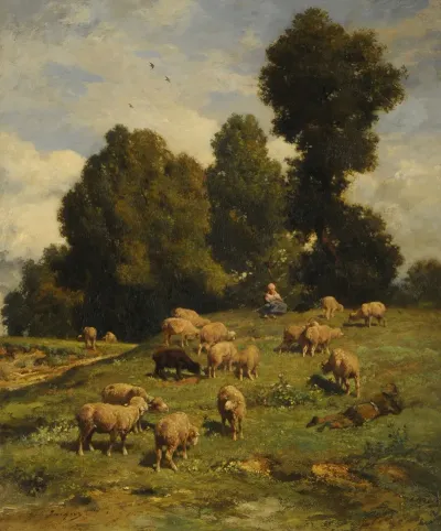 Moutons Au Paturage