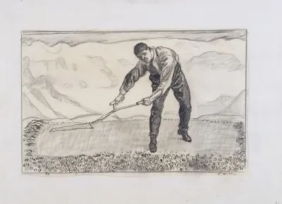 Mower On The Field