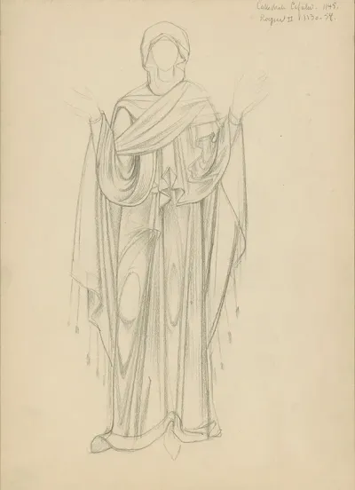 Mozaiek Van Maria Uit De Kathedraal Van Cefalu
