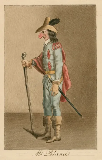 Mr Bland Actor And Dramatist As Bardolph