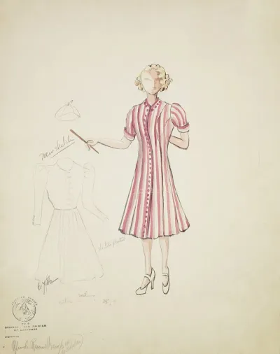 Mr Dooley Jr Miss Daisy Striped Pink And White Dress