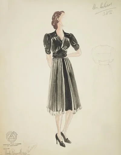 Mr Dooley Jr Mrs Andrews Black Knee Length Dress