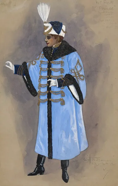 Mr Rork Prince Entrance Coat Over Blue Shirt