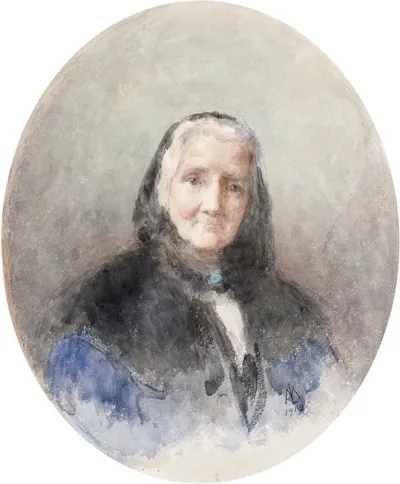 Mrs Harriet Ohagan Osborne 1830 1921 Artist And Her Sister