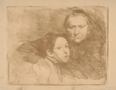 Mrs Kowalska With Her Daughter