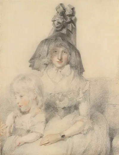 Mrs Papendiek And Her Son