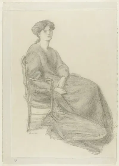 Mrs William Morris Seated In Chair