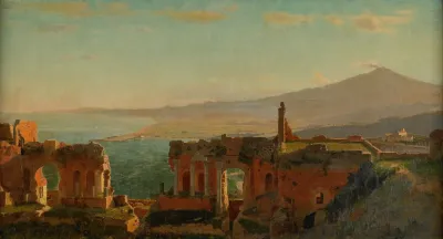 Mt Aetna From Taormina