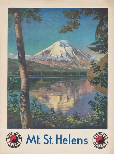 Mt St Helens Northern Pacific North Coast Limited