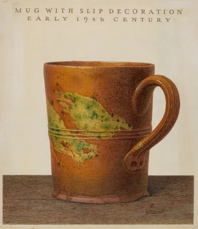 Mug With Slip Decoration