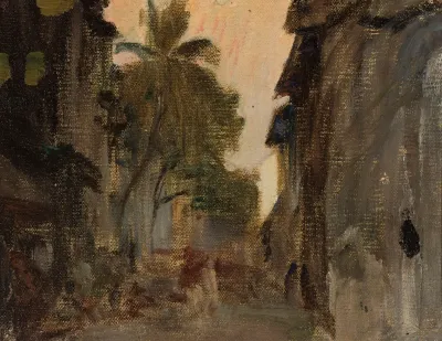 Mumbai Street Bamboo Palms From The Journey To India