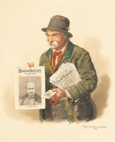 Munchner Zeitungsverkaufer