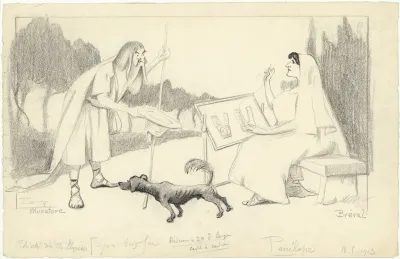 Muratore Et Breval Dans Penelope De Rene Fauchois Musique De Gabriel Faure