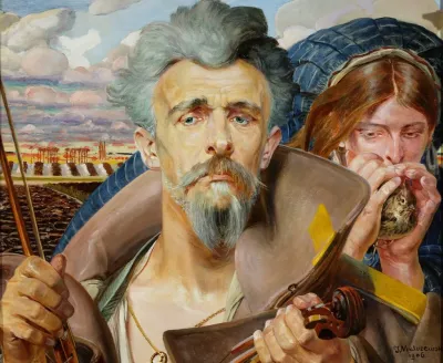 Music Central Section Of The Triptych