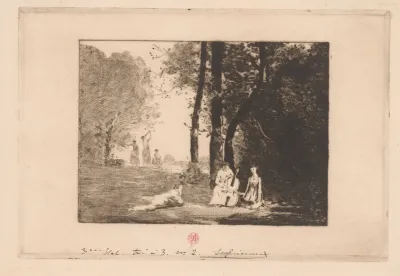 Music Making Women Under A Tree