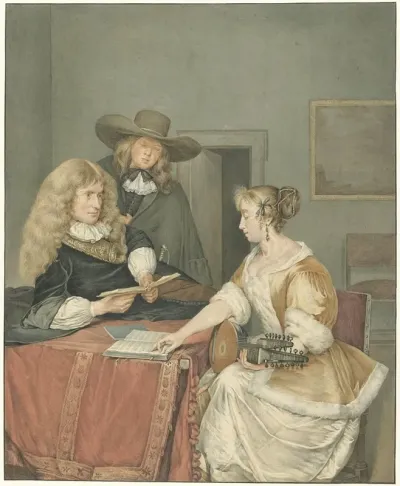 Musicerend Gezelschap After Gerard Ter Borch Ii