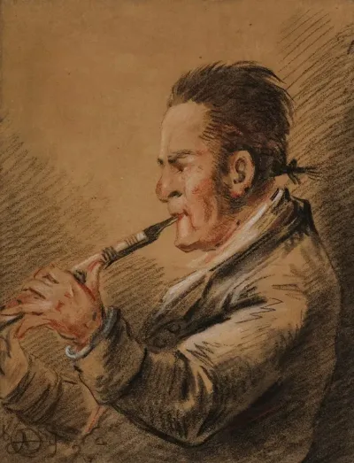 Musician Playing The Clarinet