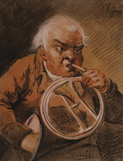Musician Playing The French Horn
