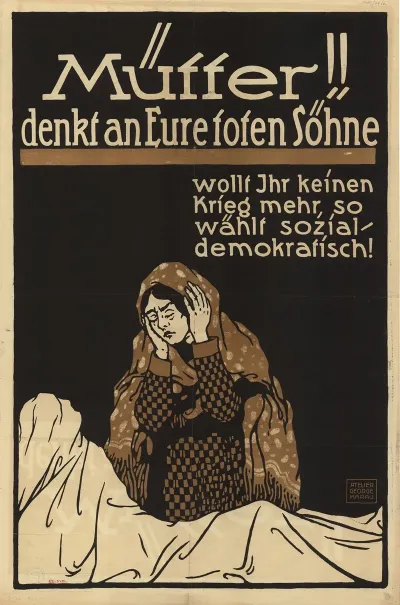 Mutter Denkt An Eure Toten Sohne Wollt Ihr Keinen Krieg Mehr So Wahlt Sozialdemokratisch