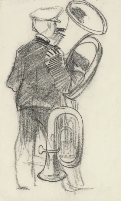 Muzikant Met Tuba