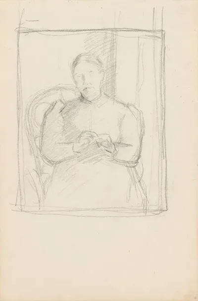 My Mother Knitting