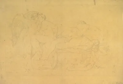 Mythological Scene From The Legend Of Cupid And Psyche