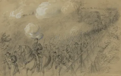 N Y 14th Heavy Artillery Crossing Chesterfield Bridge On The North Anna Under A Heavy Artillery Fire