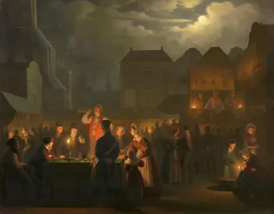 Nachtlicher Jahrmarkt