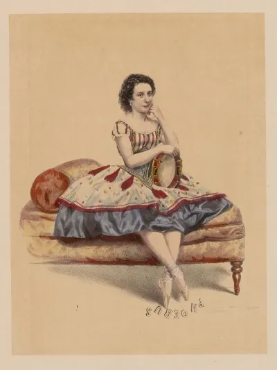 Nadejda Bagdanoff Als Esmeralda In Esmeralda Ballet In 2 Acten Von Julius Perrot Musik Von Casar Pugni