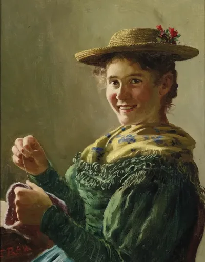 Nahendes Bauerndirndl